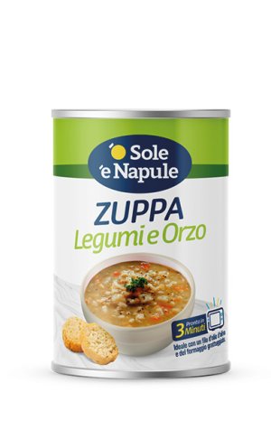 Strukovinová polievka s jačmeňom O Sole e Napule 400g