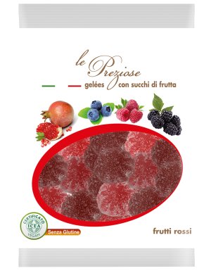 Želatínové cukríky červené ovocie Le Preziose 100g