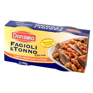 Tuniak s fazuľami Donzela 2x160g